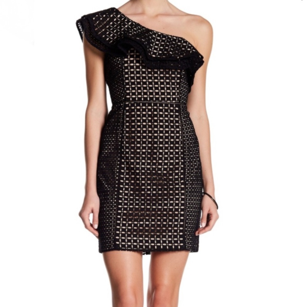 J. Crew One-Shoulder Eyelet Dress